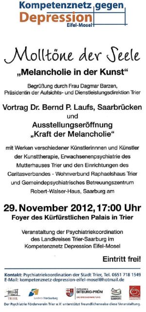 „Molltöne der Seele – Melancholie in der Kunst“ bis 04.01.2013 in Trier